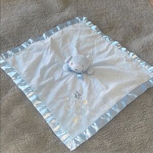 Bright Starts Blue Baby Security Blanket Teddy Bear Thank Heaven For Little Boys